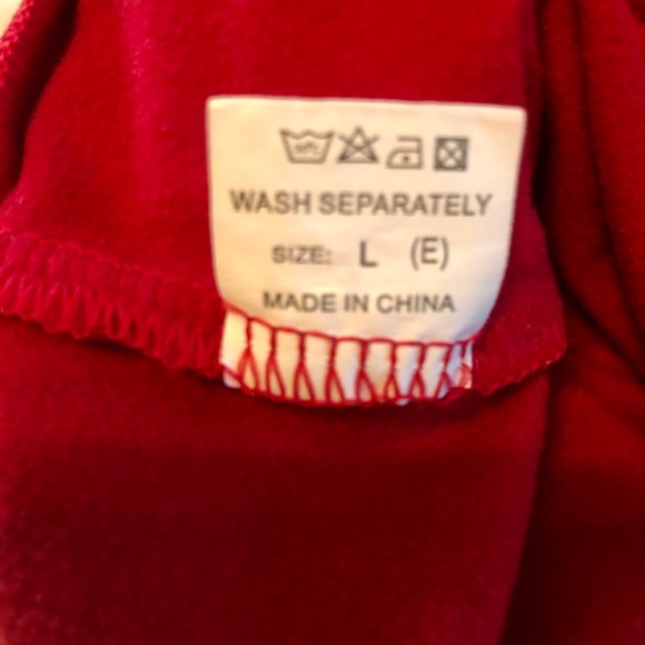 Red Long Sleeve Lace up Body Suit - Picture 2 of 3